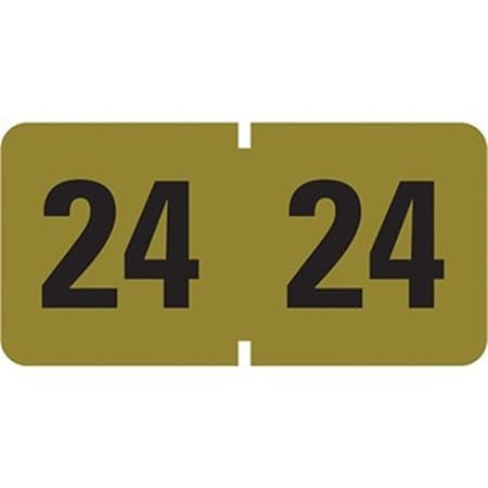 Made-To-Stick Coded Year Label Roll, Gold MA3740359